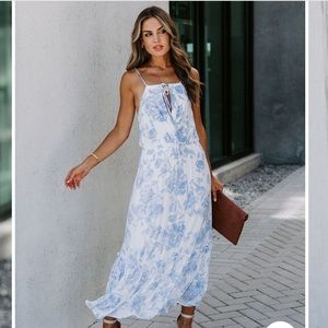 Vici “Look Within Floral Midi Dress” Brand New